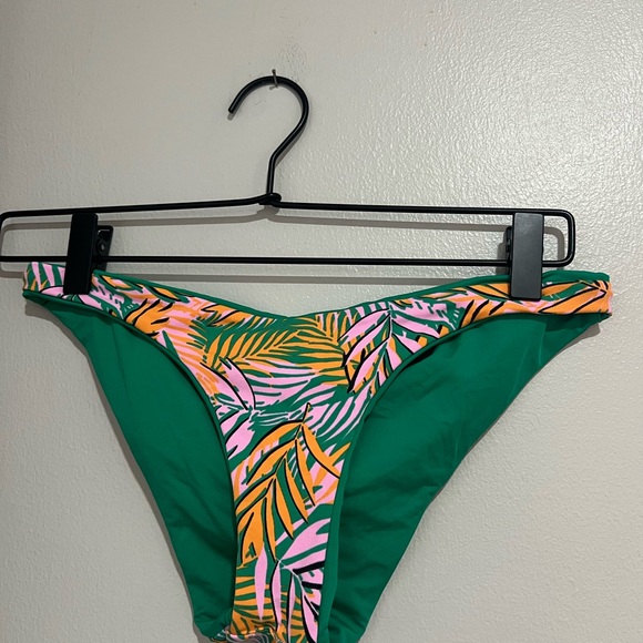 Maaji Tropical Leaf Print Bikini — Green, Pink & Yellow - Picture 7 of 14